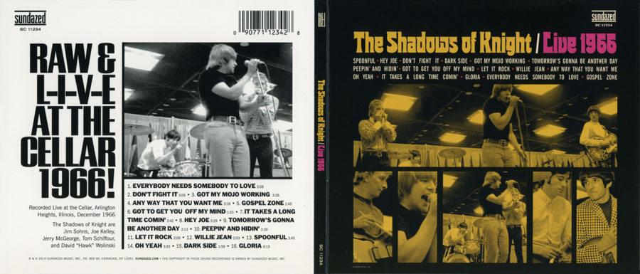 shadows of knight cd live 1966 cover out